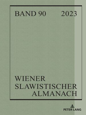 cover image of Wiener Slawistischer Almanach Band 90/2023